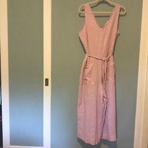 NWT!!! Striped Linen Romper